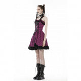 Grunge Glamour- Punk Plaid Skater Dress