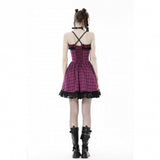 Grunge Glamour- Punk Plaid Skater Dress