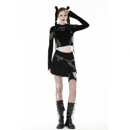 Edgy Eclectic - Punk Crop Top