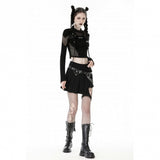 Edgy Eclectic - Punk Crop Top