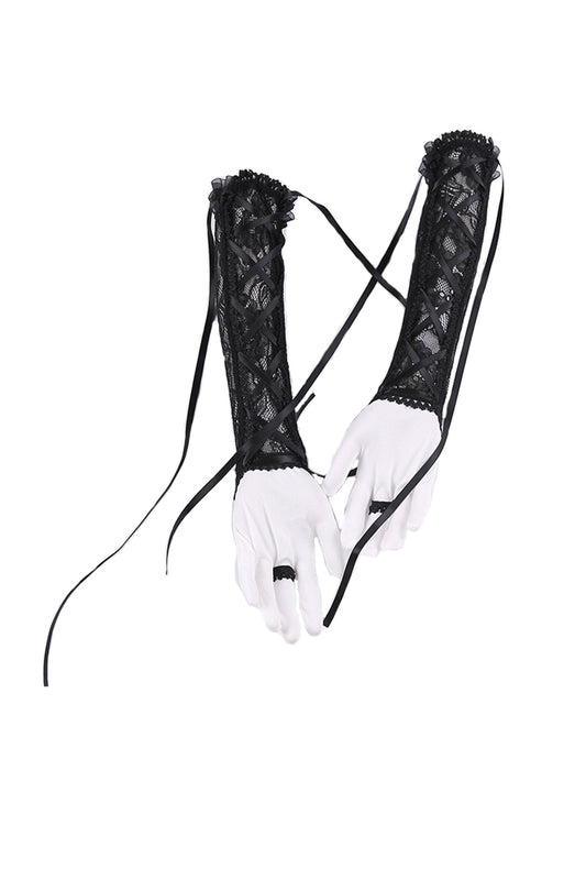 Princess of Darkness- Fishnet Lace Gloves