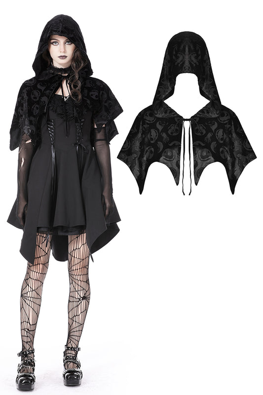 Nameless Imp: Gothic Mantelet Shoulder Cover Cape Hoodie