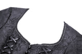 Anachronistic Fantasy - Gothic Crop Top with Ruffled Sleeves