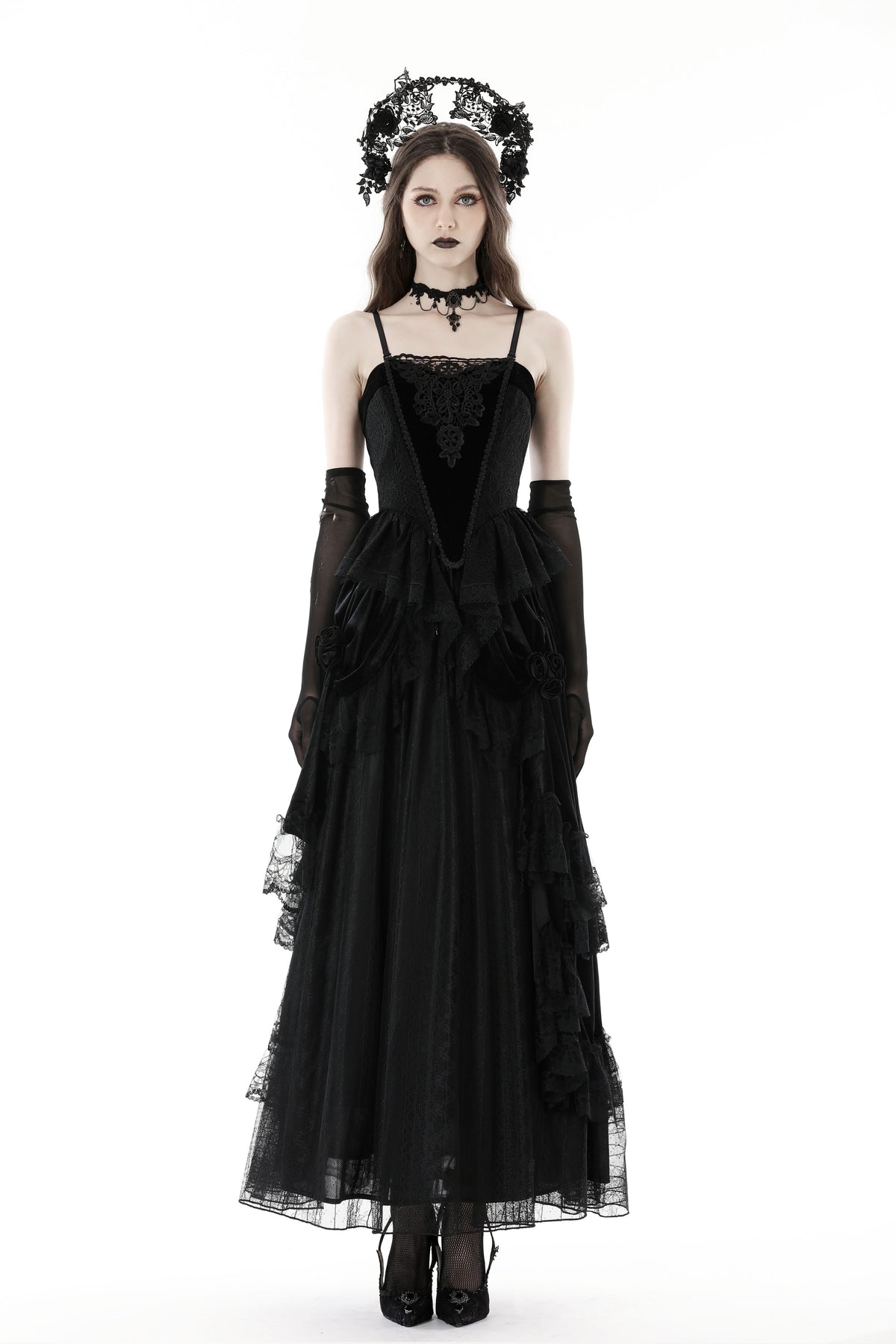 Vampira's Midnight - Gothic Lace Bustier