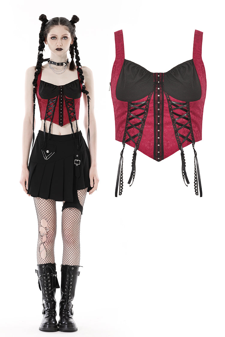 Cute n Creepy: Black and Red Doll Corset