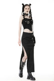 Assassin's Version - Black Cropped Gothic Tank Top