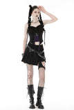 Wicked Ness: Black and Purple Gothic/Punk Corset