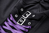 Wicked Ness: Black and Purple Gothic/Punk Corset