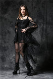 Dreamiest- Gothic Dress with Fishtail Back Hem, Long sleeves