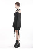 Bone Hag: Gothic Bell Sleeve Short Dress