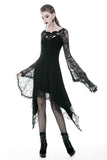 Forbidden Vibe- Gothic Fishnet Dress