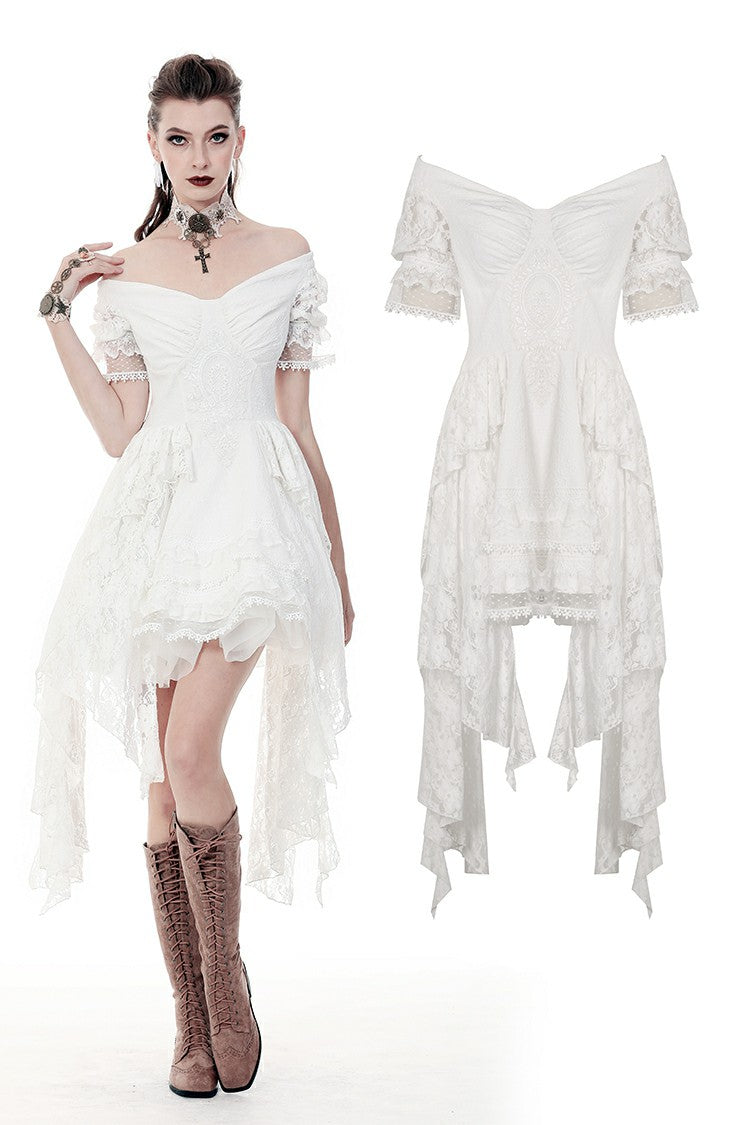 Woman in White: Steampunk Gothic Wedding Dress