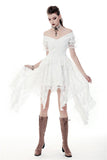 Woman in White: Steampunk Gothic Wedding Dress