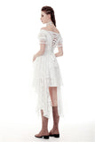 Woman in White: Steampunk Gothic Wedding Dress