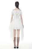 Woman in White: Steampunk Gothic Wedding Dress