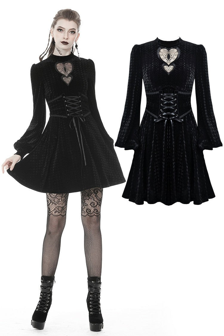 Dead Devushka: Gothic Heart Waist Belt Dress