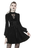 Dead Devushka: Gothic Heart Waist Belt Dress