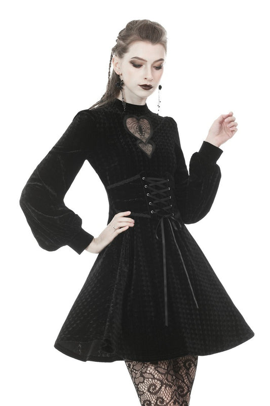 Dead Devushka: Gothic Heart Waist Belt Dress