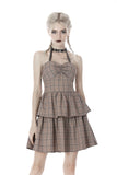 Steampunk Symphony - Tiered Halterneck Dress