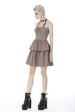 Steampunk Symphony - Tiered Halterneck Dress