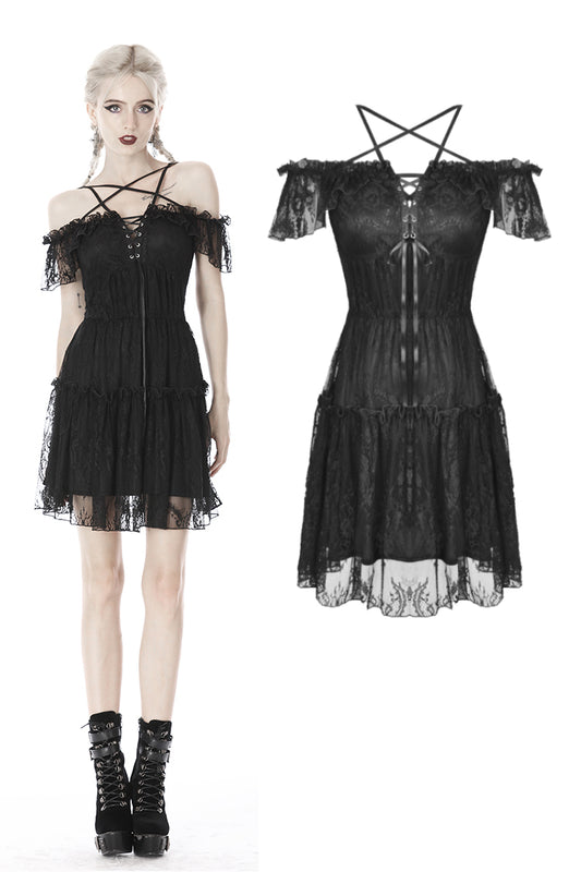 Carpe Noctum: Gothic Star Strap Dress