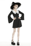 Goth Vibes: Gothic Essential Basic Collar Dress