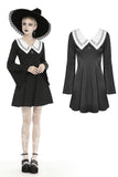 Goth Vibes: Gothic Essential Basic Collar Dress