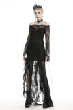 Maleficent - Gothic Dress with Bardot Neckline