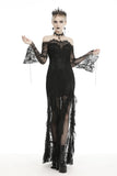 Maleficent - Gothic Dress with Bardot Neckline