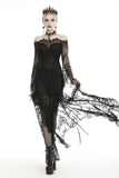 Maleficent - Gothic Dress with Bardot Neckline