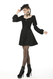 The Demoiselle: Victorian Gothic Mini Dress with Corset