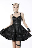 Deviant in Dress: Punk Faux Leather Strap Dress