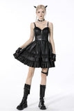 Deviant in Dress: Punk Faux Leather Strap Dress