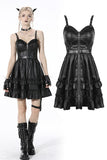 Deviant in Dress: Punk Faux Leather Strap Dress