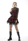 Hell_bent: Punk Rebel Plaid Strap Dress