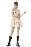 Bone Sprite: Steampunk Frilly Off-shoulder Dress