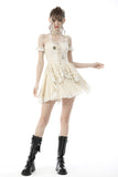 Bone Sprite: Steampunk Frilly Off-shoulder Dress