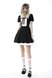 Umbra: Gothic Lolita Black and White Doll Dress