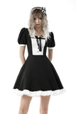 Umbra: Gothic Lolita Black and White Doll Dress