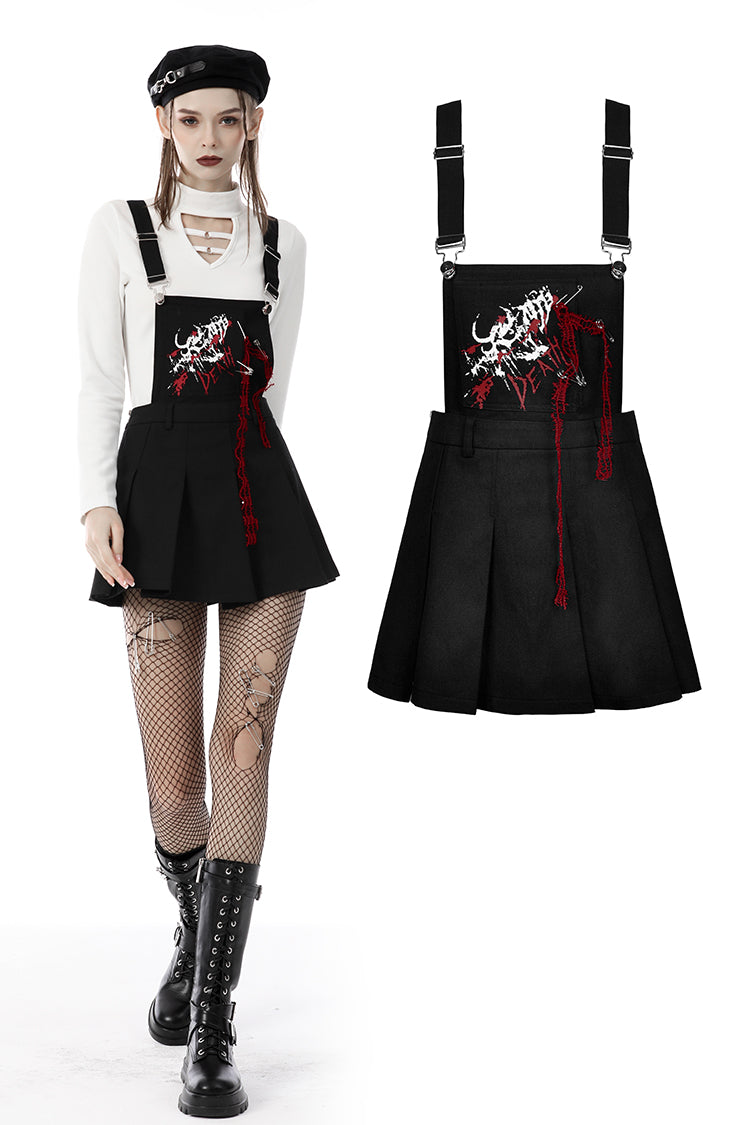 Artist's Version- Gothic Strapped Apron Dress