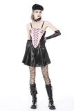 Kawaii Killer: Punk Nude Pink Glossy Mini Dress