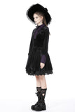 Mithridatism: Witchery Purple Black Shirt Collar Dress