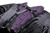 Mithridatism: Witchery Purple Black Shirt Collar Dress