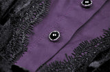 Mithridatism: Witchery Purple Black Shirt Collar Dress