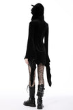 Mystic Feline - Gothic Hooded Dress