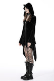 Mystic Feline - Gothic Hooded Dress