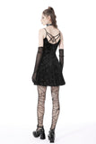 Just Spooked: Gothic Skull Strapped Dress