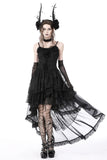 Gothic Nightfall - Dress with Tiered Skirt