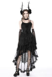 Gothic Nightfall - Dress with Tiered Skirt