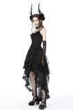 Gothic Nightfall - Dress with Tiered Skirt